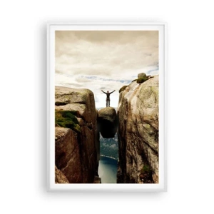 Affiche dans un cadre blanc - Poster - Comment vous sentez-vous§ - 70x100 cm