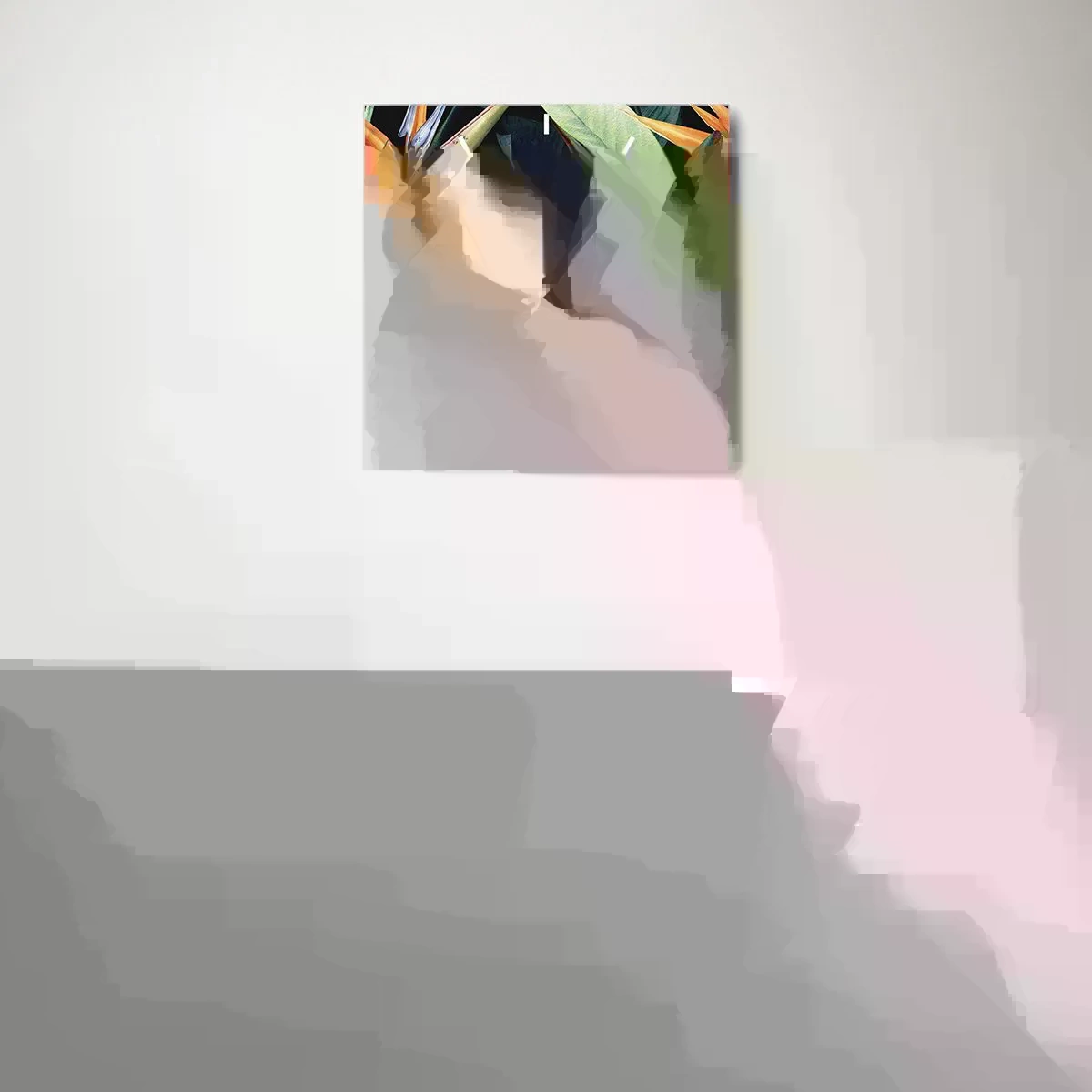 Horloge murale - Pendule murale - Fleurs flamboyantes des tropiques - 30x30 cm