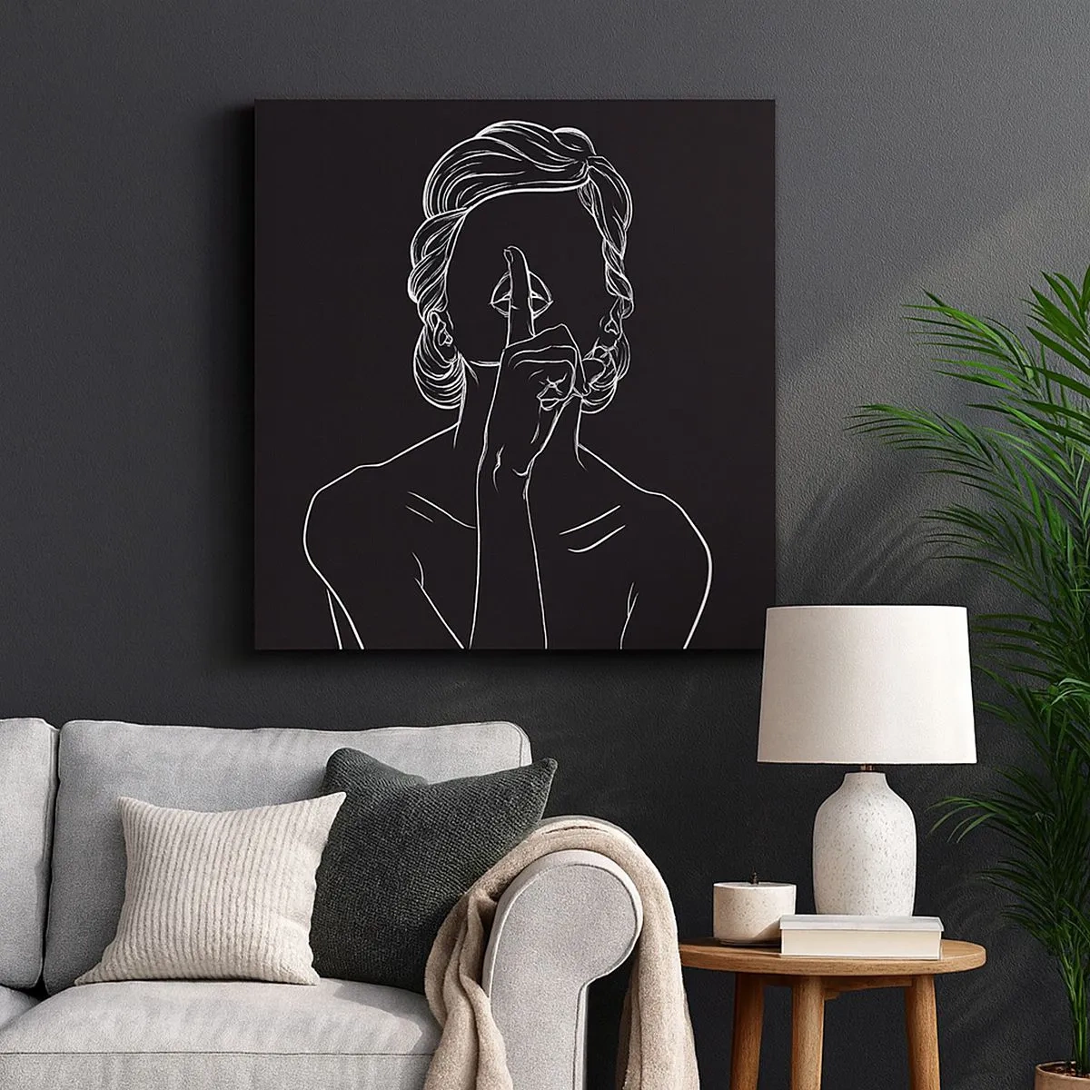 Impression sur toile - Image sur toile - La beauté s'épanouit en silence - 30x30 cm