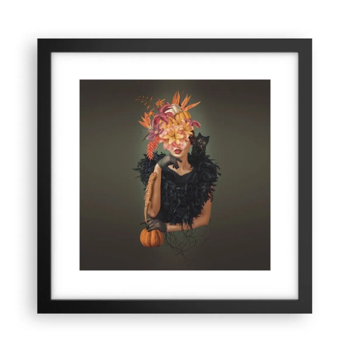 Affiche dans un cadre noir - Poster - Sort de sorcière - 30x30 cm