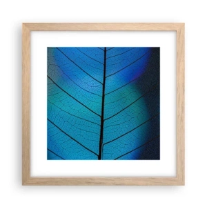 Affiche dans un chêne clair - Poster - Construction complexe - 30x30 cm