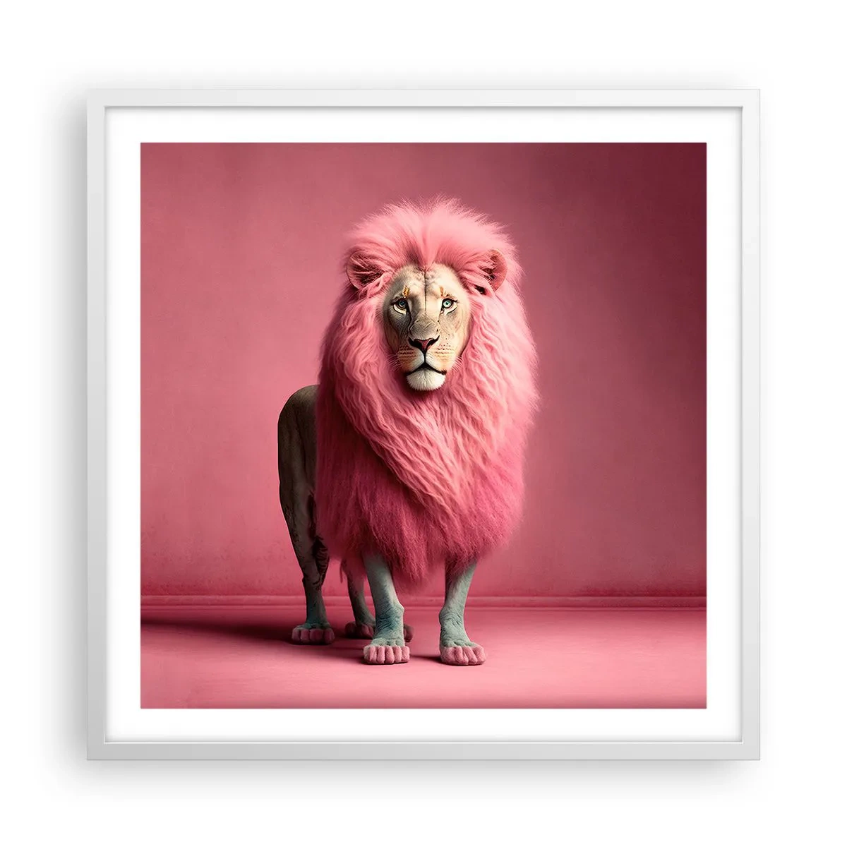 Affiche dans un cadre blanc - Poster - Et tu n'as plus peur - 60x60 cm