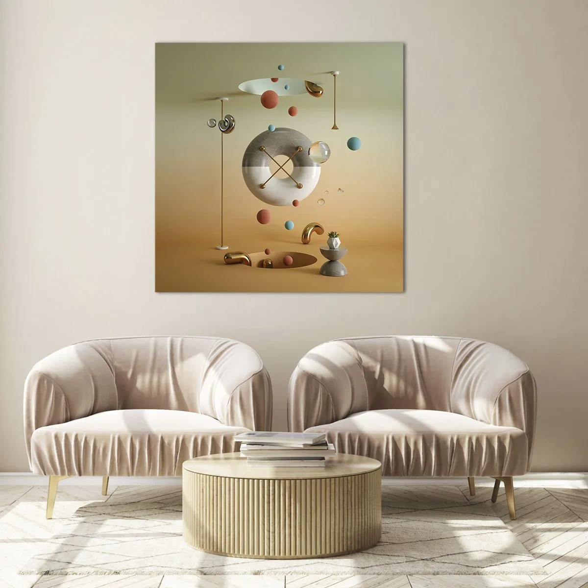 Impression sur verre - Image sur verre - Tout peut arriver - 50x50 cm