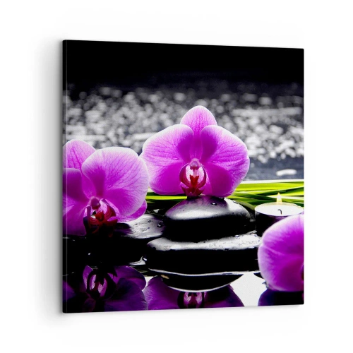 Impression sur toile - Image sur toile - Se noyer dans la paix et la tranquillité - 60x60 cm