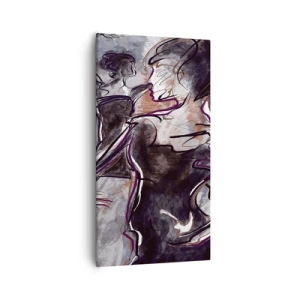 Impression sur toile - Image sur toile - Ne faire qu'un avec la musique - 55x100 cm