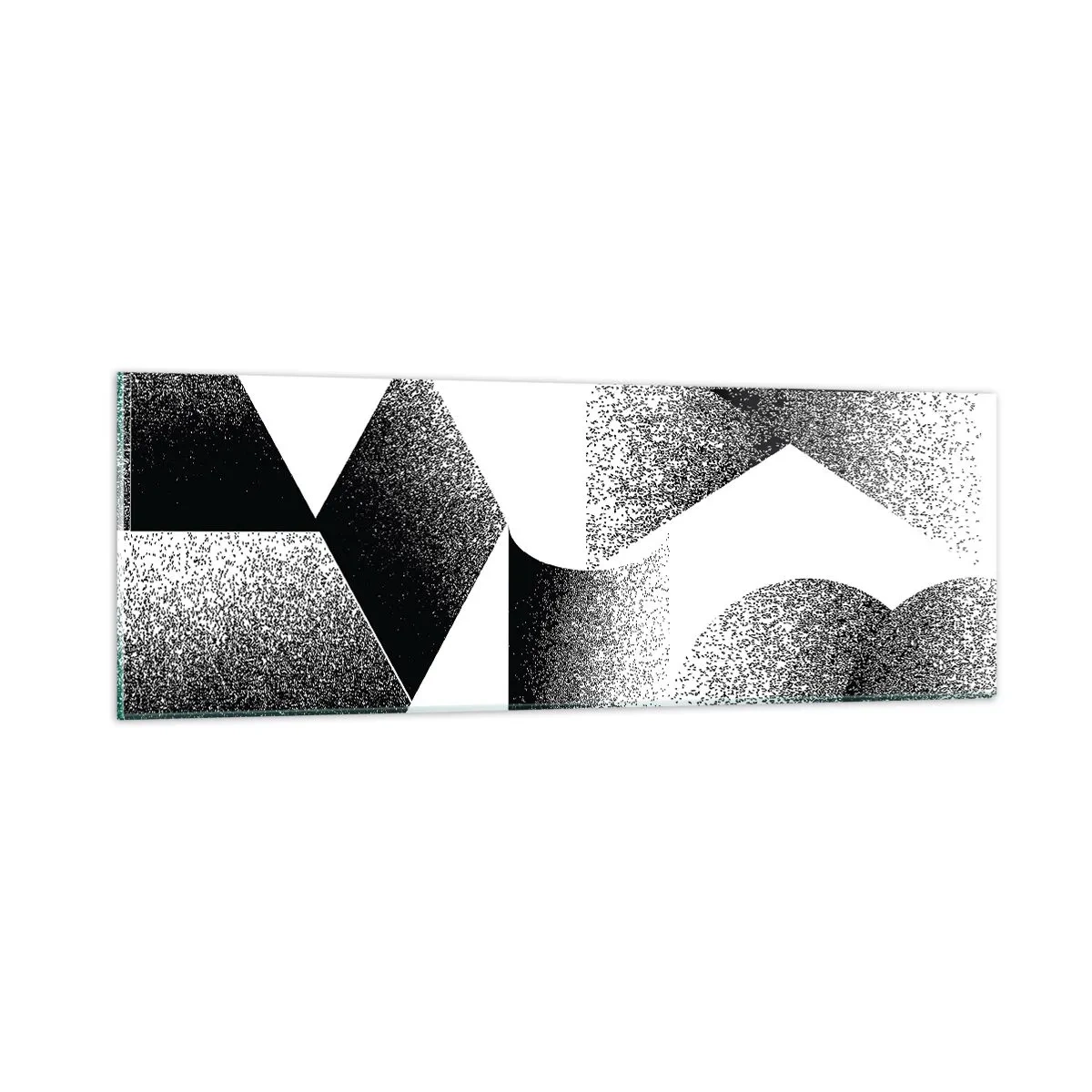 Impression sur verre - Image sur verre - Angles et ovales - 90x30 cm