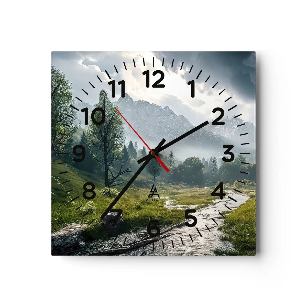 Horloge murale - Pendule murale - Aller et retour - 30x30 cm