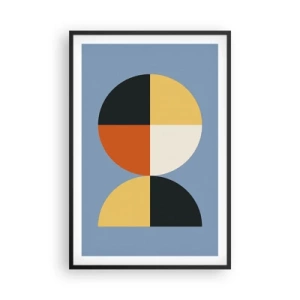 Affiche dans un cadre noir - Poster - Regarde et compte - 61x91 cm