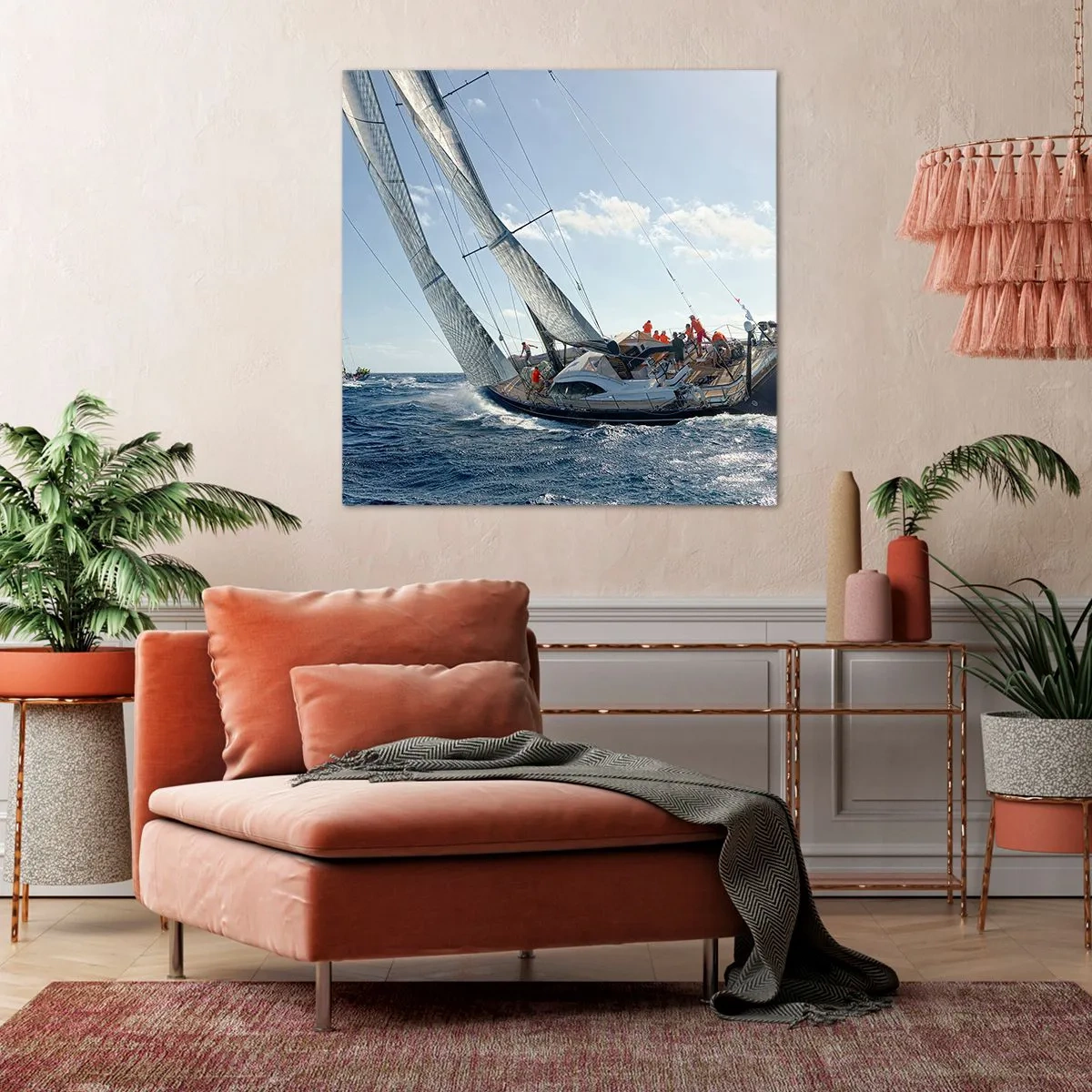 Impression sur toile - Image sur toile - Que le meilleur l'emporte - 50x50 cm