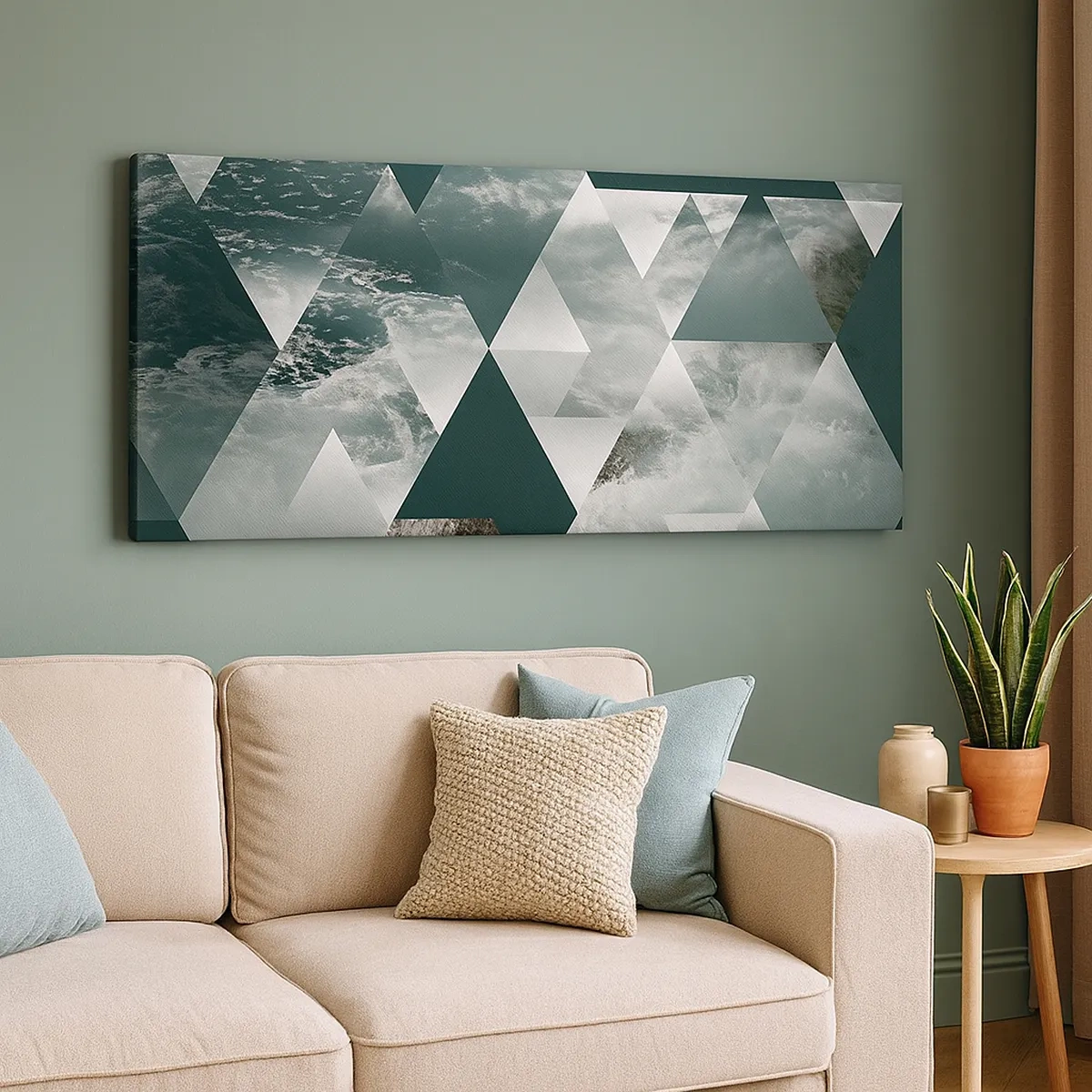 Impression sur toile - Image sur toile - Point de vue de cristal - 30x30 cm