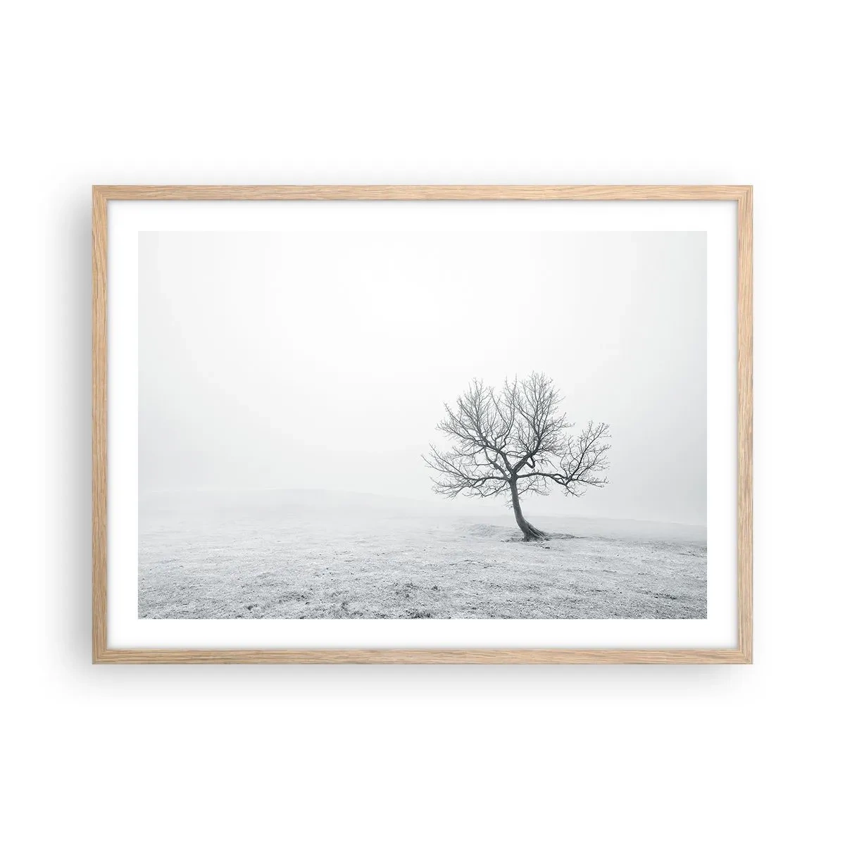 Affiche dans un chêne clair - Poster - Contre le néant - 70x50 cm