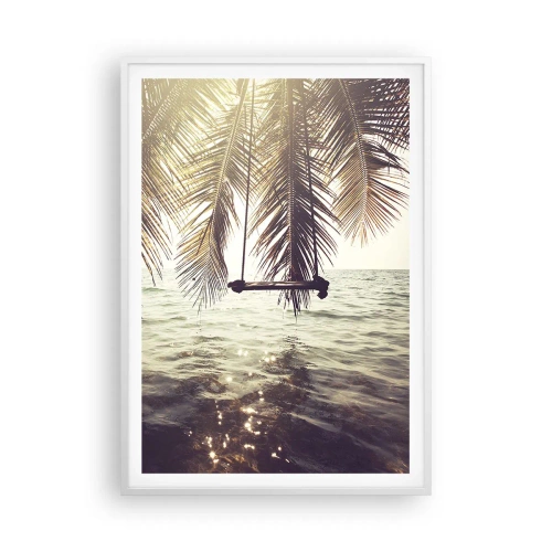 Affiche dans un cadre blanc - Poster - Vous pouvez vous balancer dans les nuages ​​à volonté - 70x100 cm