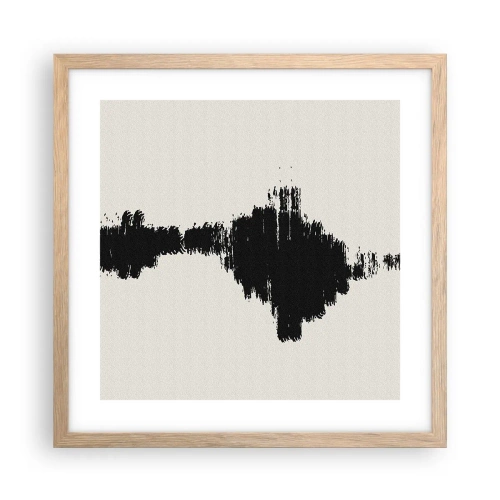 Affiche dans un chêne clair - Poster - Vibrations de l'imagination - 40x40 cm