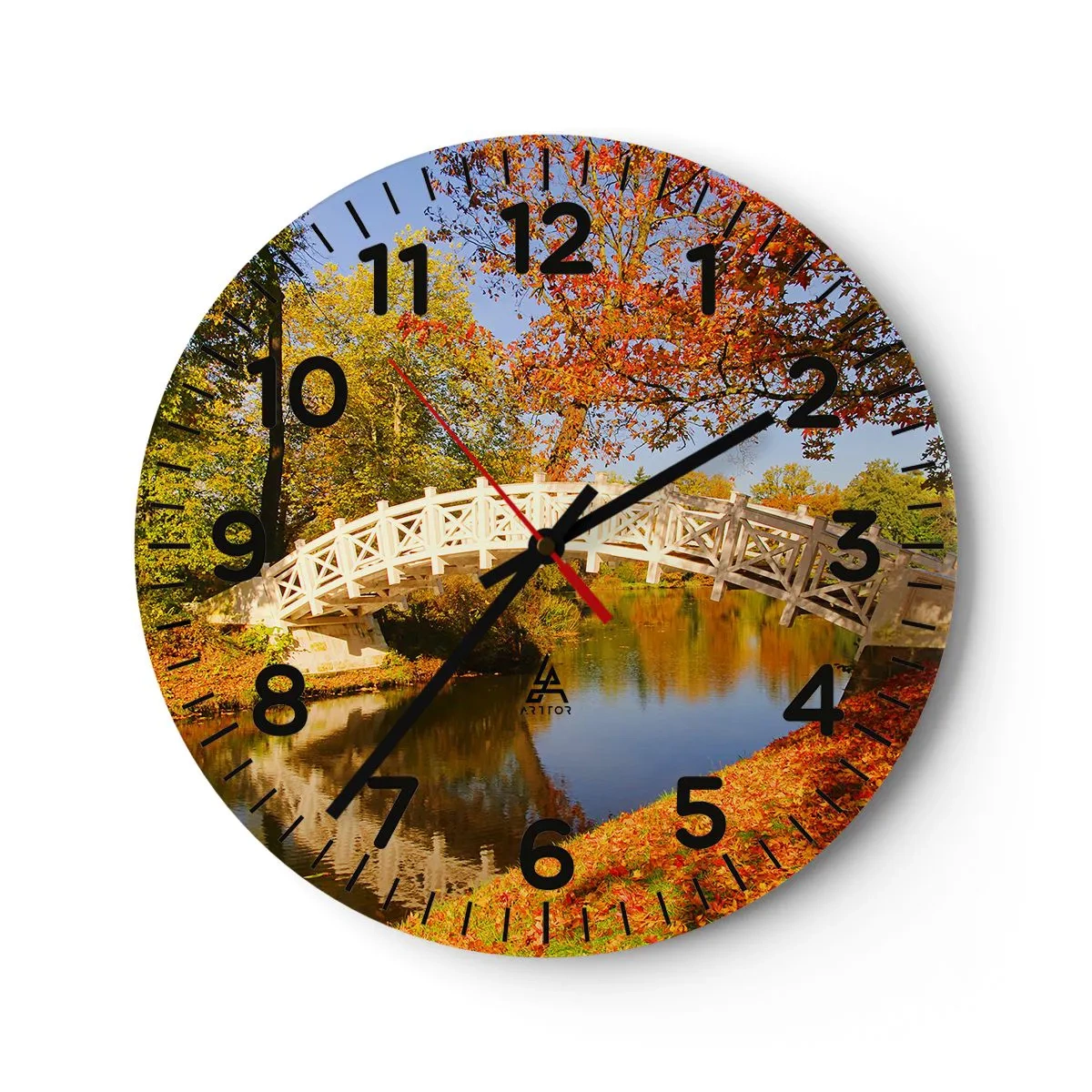 Horloge murale - Pendule murale - Sur le pont blanc des soupirs - 30x30 cm