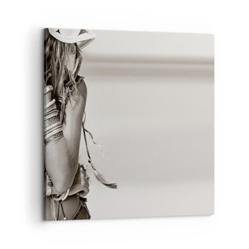 Impression sur toile - Image sur toile - Comment va la fille - 50x50 cm