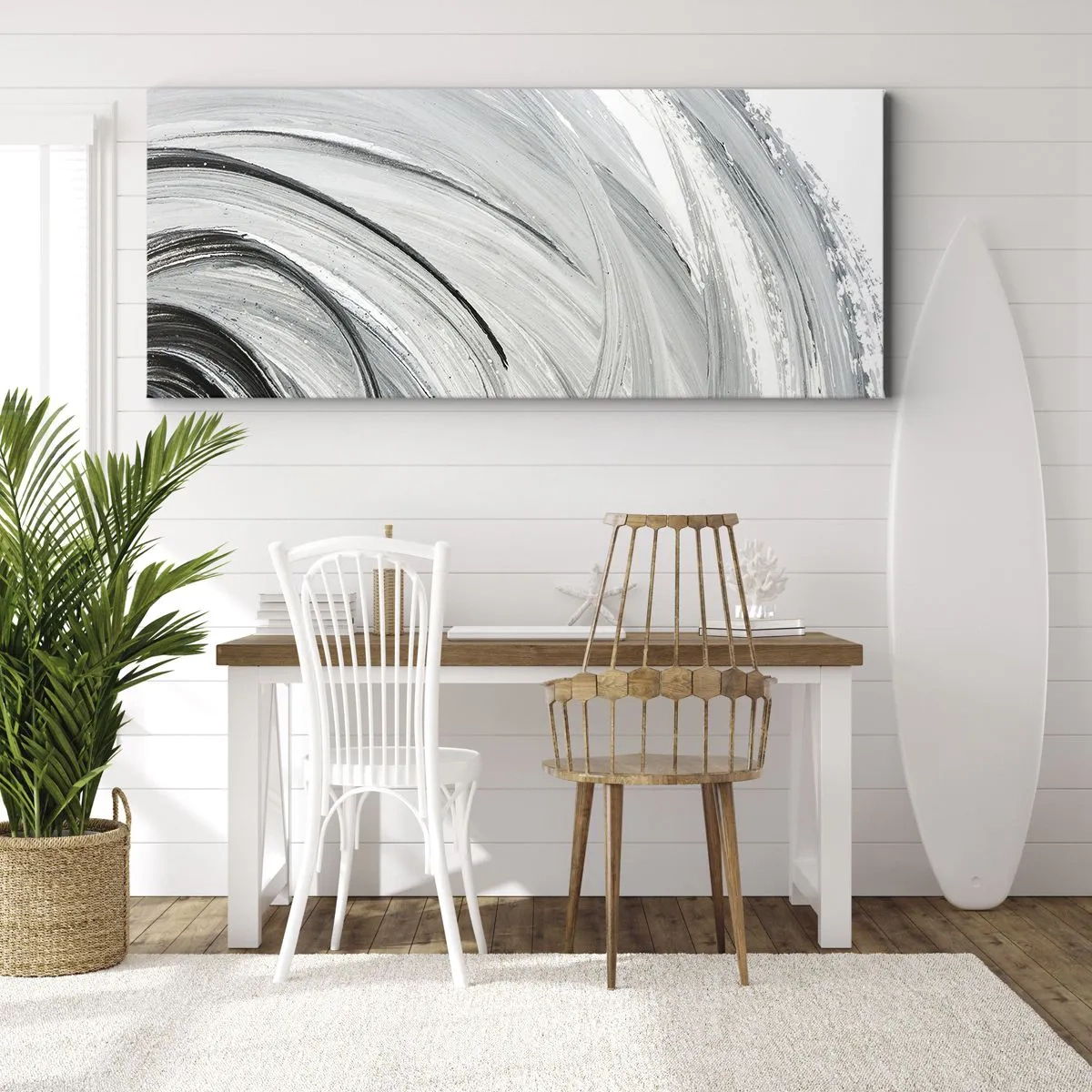 Impression sur toile - Image sur toile - Composition orbitale - 100x40 cm