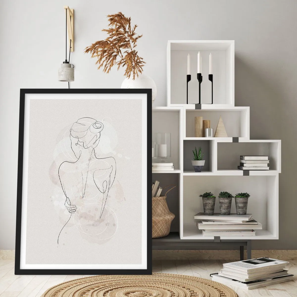 Affiche dans un cadre noir - Poster - Comme un instrument sensible - 61x91 cm