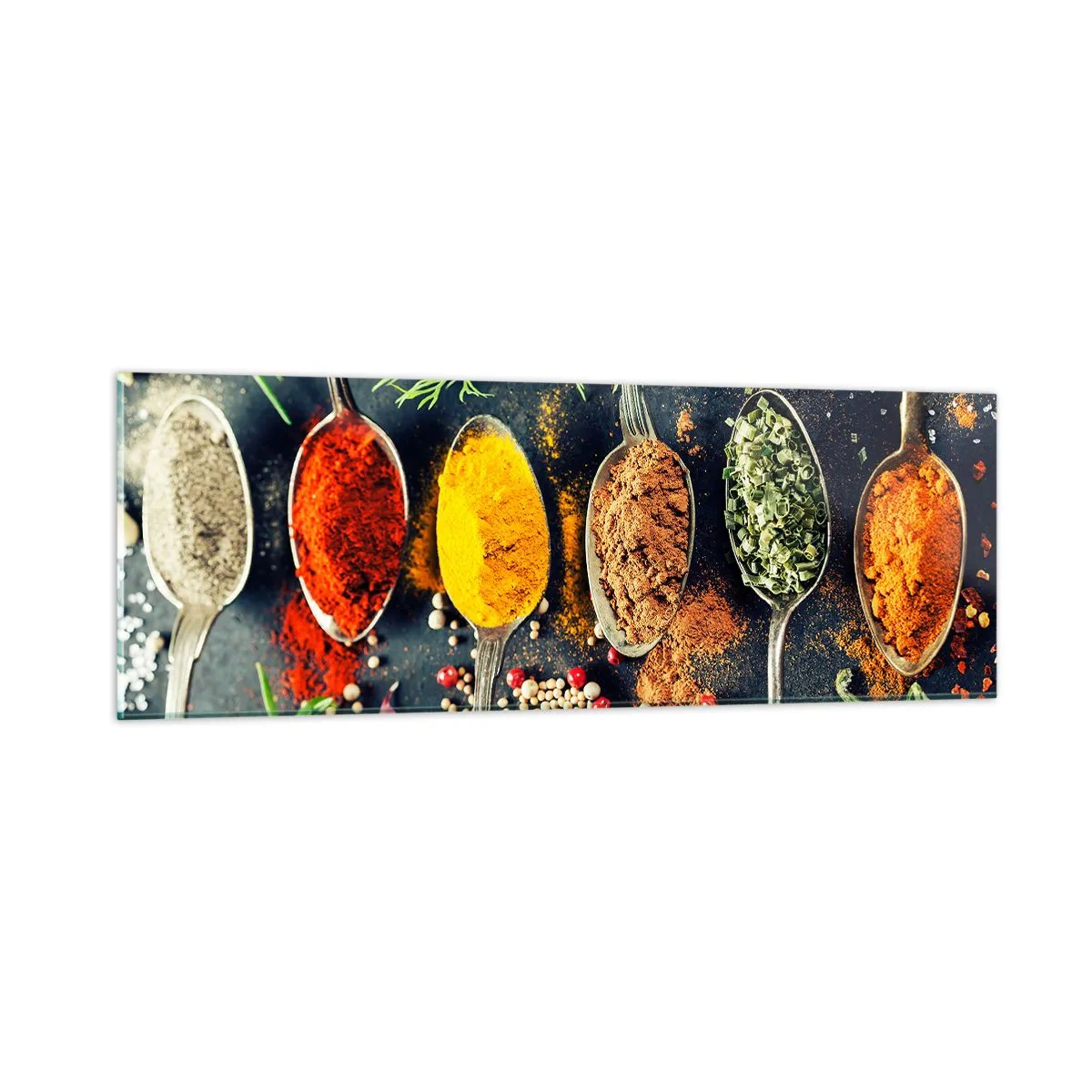 Impression sur verre - Image sur verre - Magie culinaire - 90x30 cm