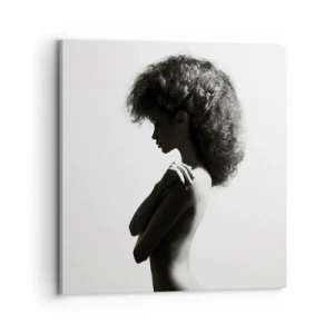 Impression sur toile - Image sur toile - Comme une fleur au bout d'une fine tige - 70x70 cm