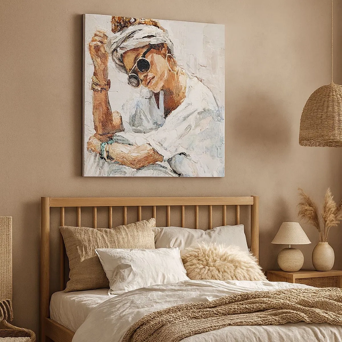 Impression sur toile - Image sur toile - Portrait en plein soleil - 30x30 cm