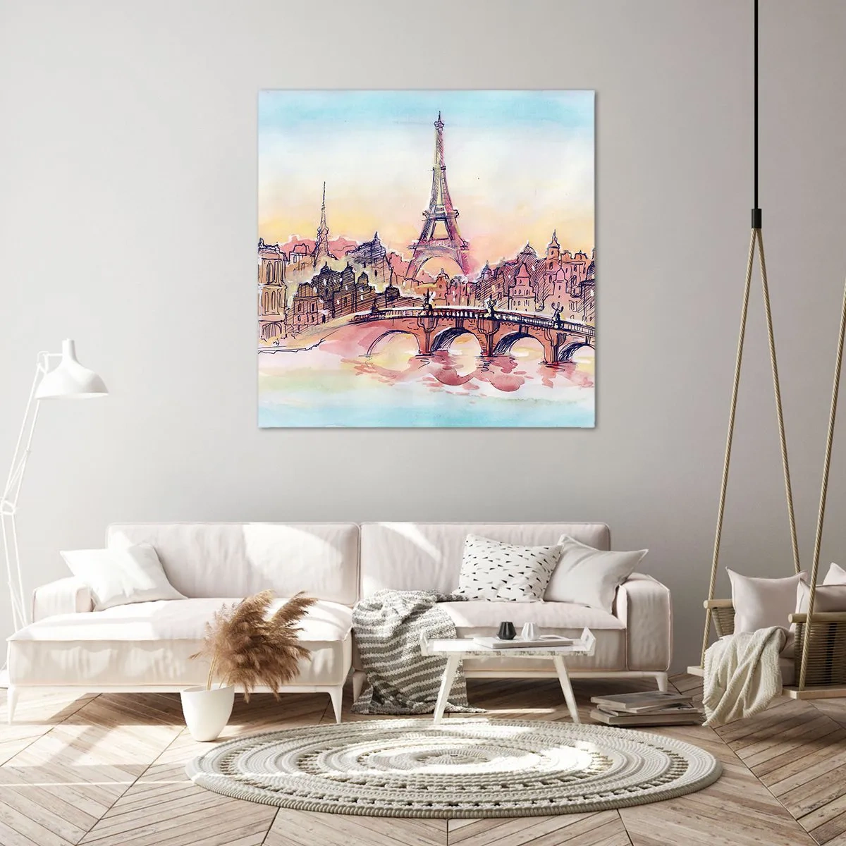 Impression sur toile - Image sur toile - La seule ville de ce type au monde - 40x40 cm