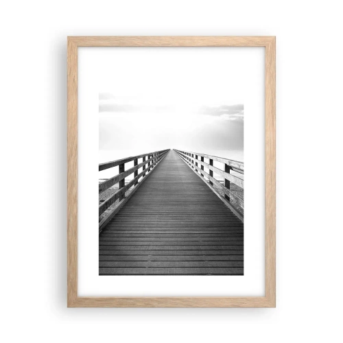 Affiche dans un chêne clair - Poster - A perte de vue... - 30x40 cm