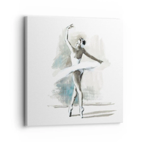 Impression sur toile - Image sur toile - Enchantement du cygne - 30x30 cm