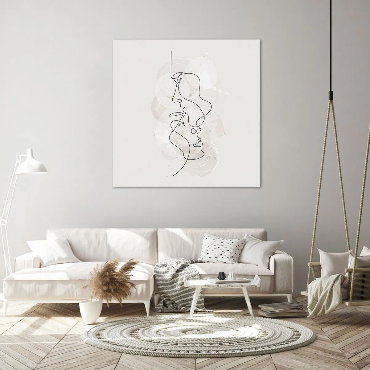 Impression sur toile - Image sur toile - Emmêlé dans une étreinte - 60x60 cm