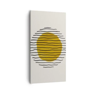 Impression sur toile - Image sur toile - Abstraction tremblante de chaleur - 55x100 cm