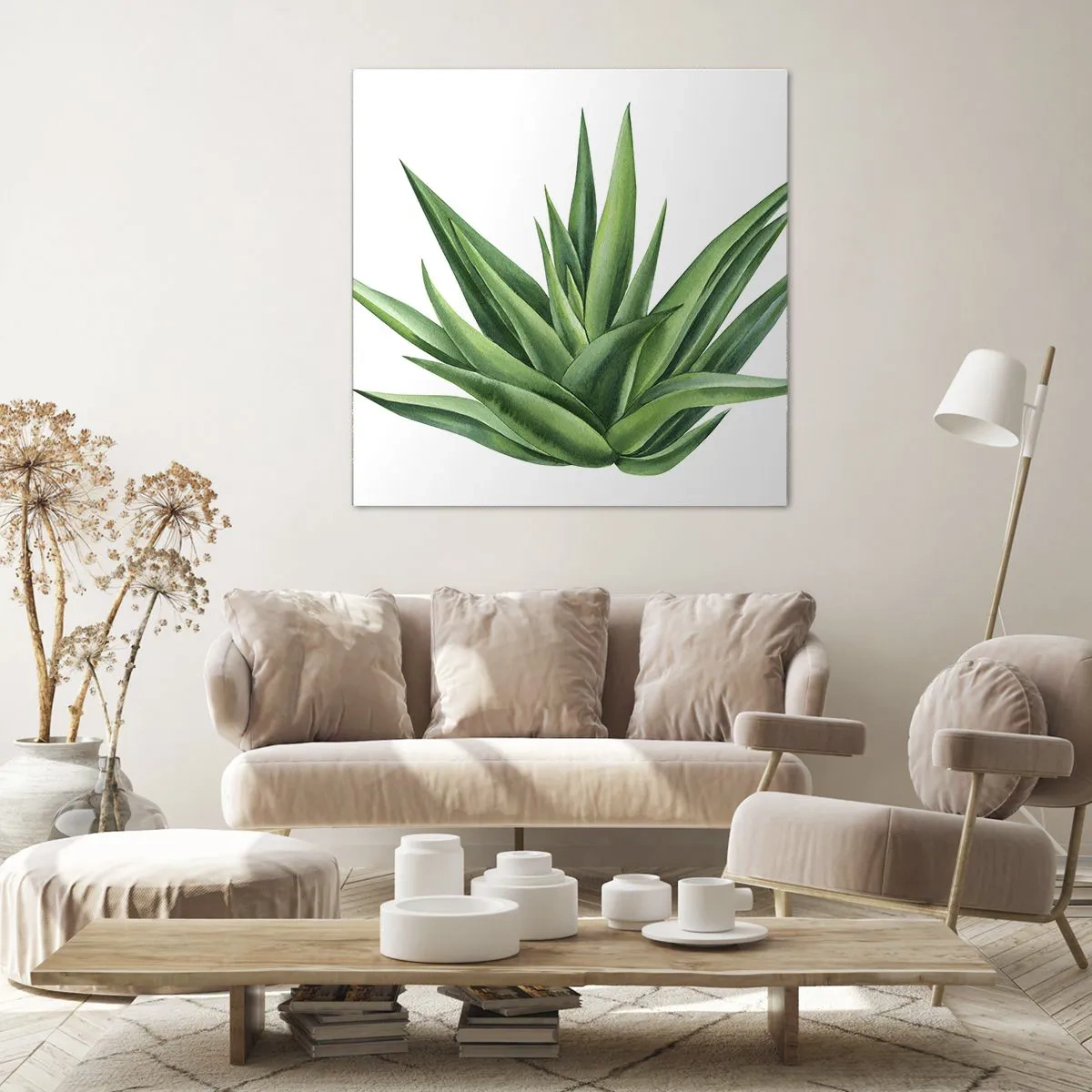 Impression sur toile - Image sur toile - Vert – force – vie - 30x30 cm