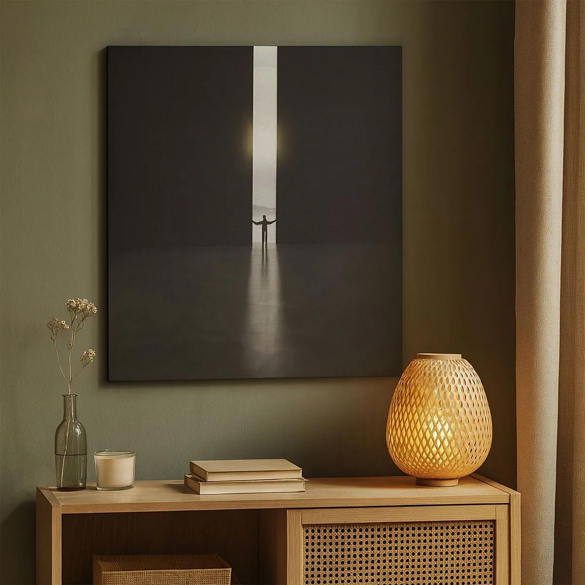 Impression sur toile - Image sur toile - Étape vers un avenir radieux - 30x30 cm