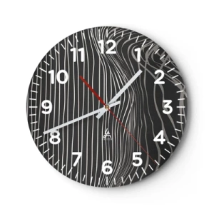 Horloge murale - Pendule murale - Rythme et accent - 40x40 cm