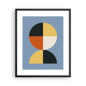 Affiche dans un cadre noir - Poster - Regarde et compte - 40x50 cm