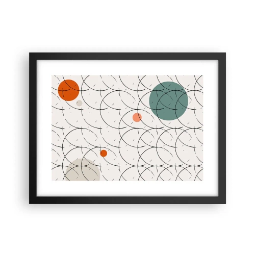 Affiche dans un cadre noir - Poster - Dans l'esprit pop art - 40x30 cm
