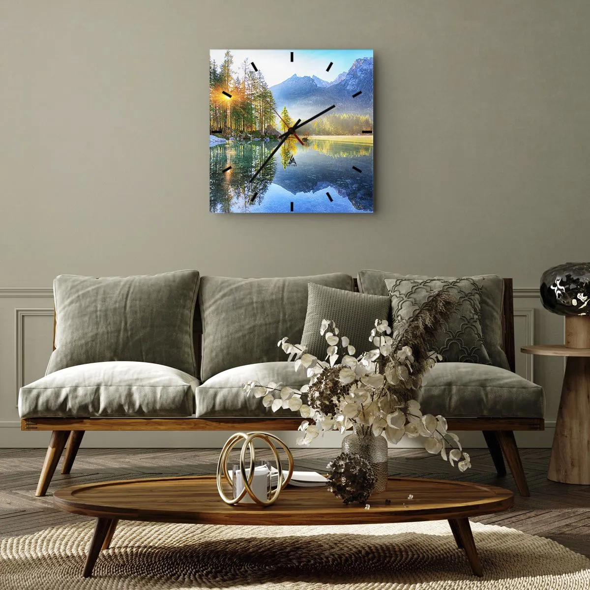 Horloge murale - Pendule murale - Majesté et douceur - 30x30 cm