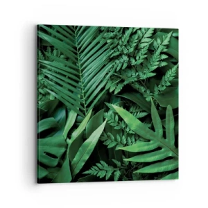 Impression sur toile - Image sur toile - Emmitouflé de verdure - 70x70 cm