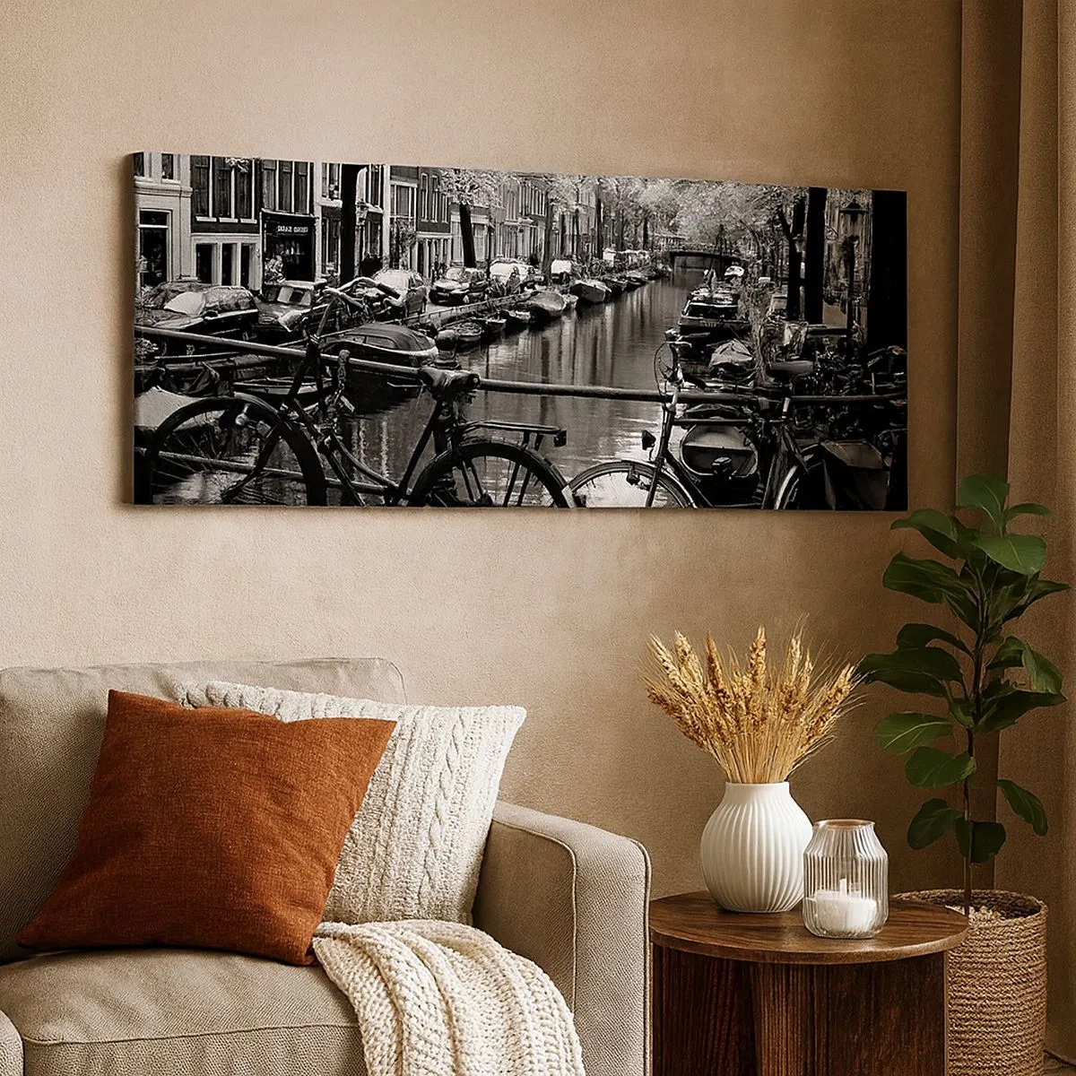 Impression sur toile - Image sur toile - Une vue très hollandaise - 100x40 cm
