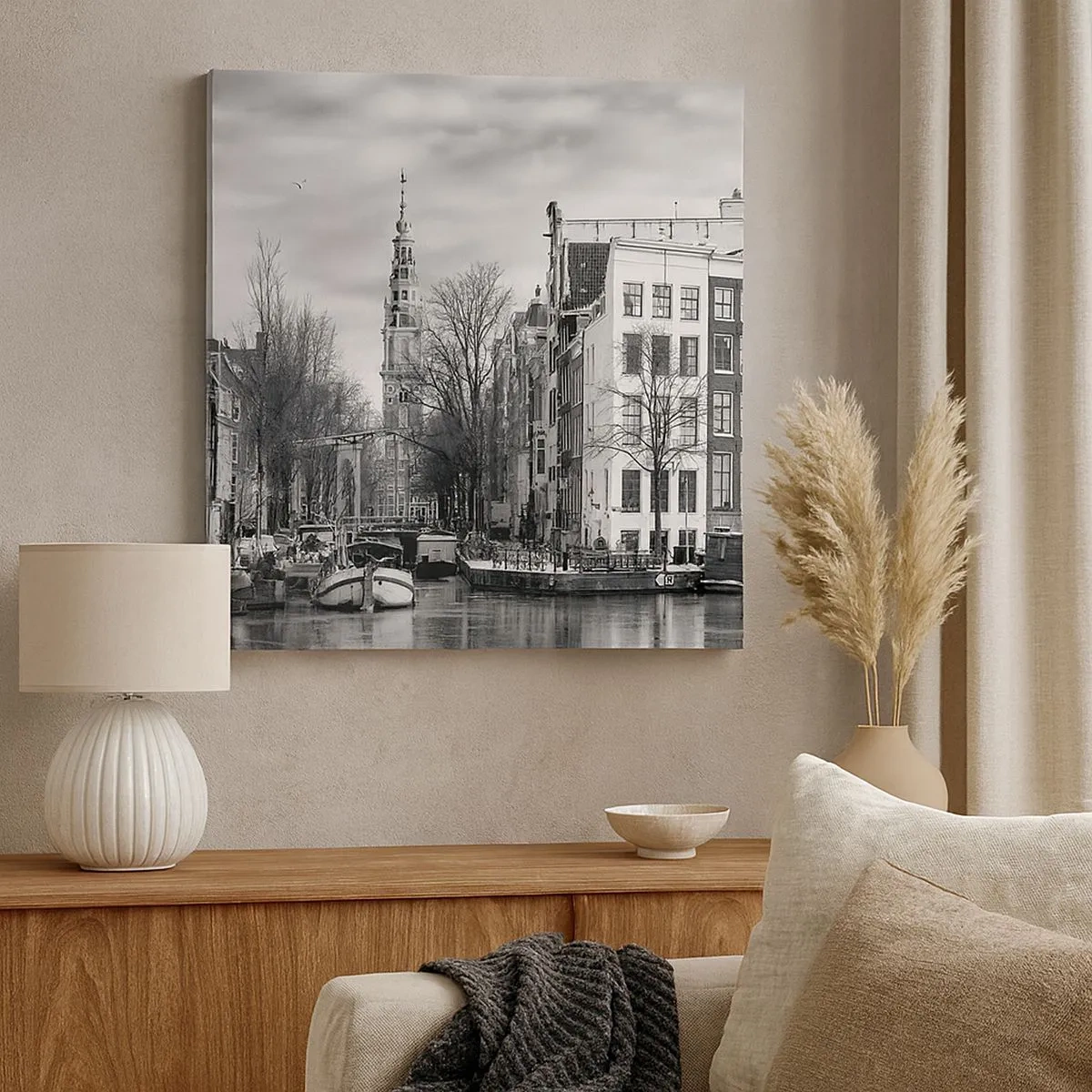 Impression sur toile - Image sur toile - Climat d'Amsterdam - 30x30 cm
