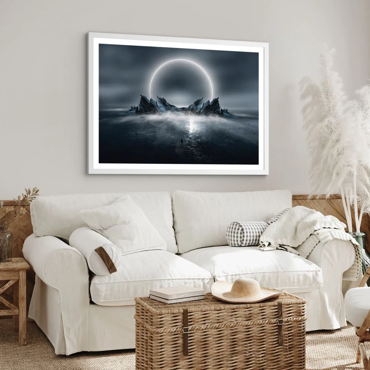 Affiche dans un cadre blanc - Poster - La fin de l'histoire - 50x40 cm