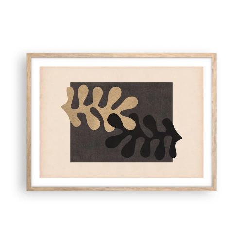 Affiche dans un chêne clair - Poster - Absence et complément - 70x50 cm