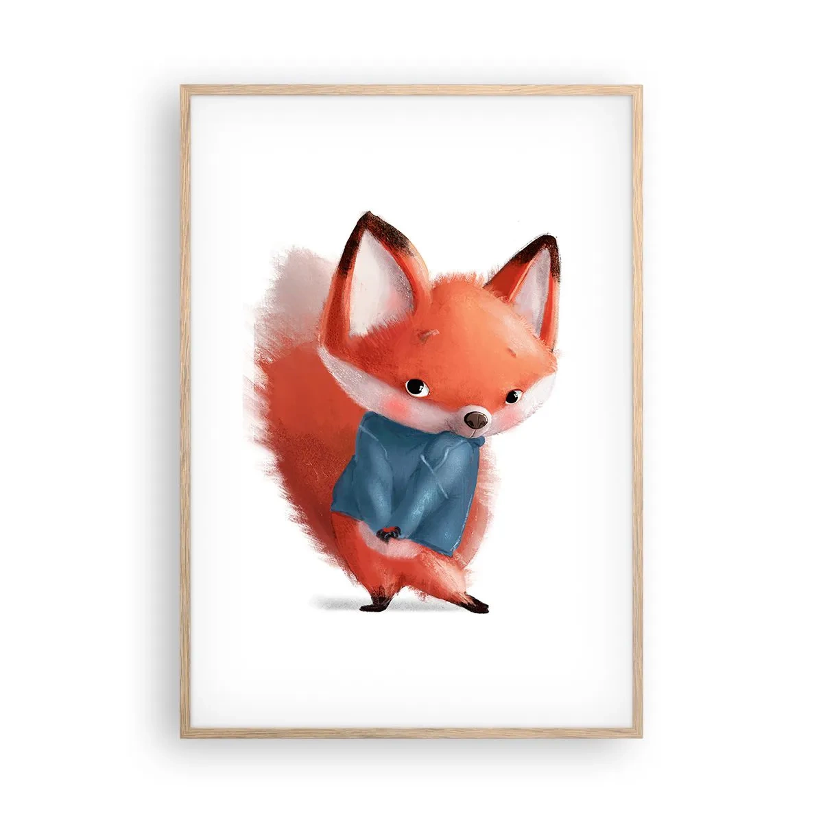 Affiche dans un chêne clair - Poster - Est-ce que ça me va? - 70x100 cm