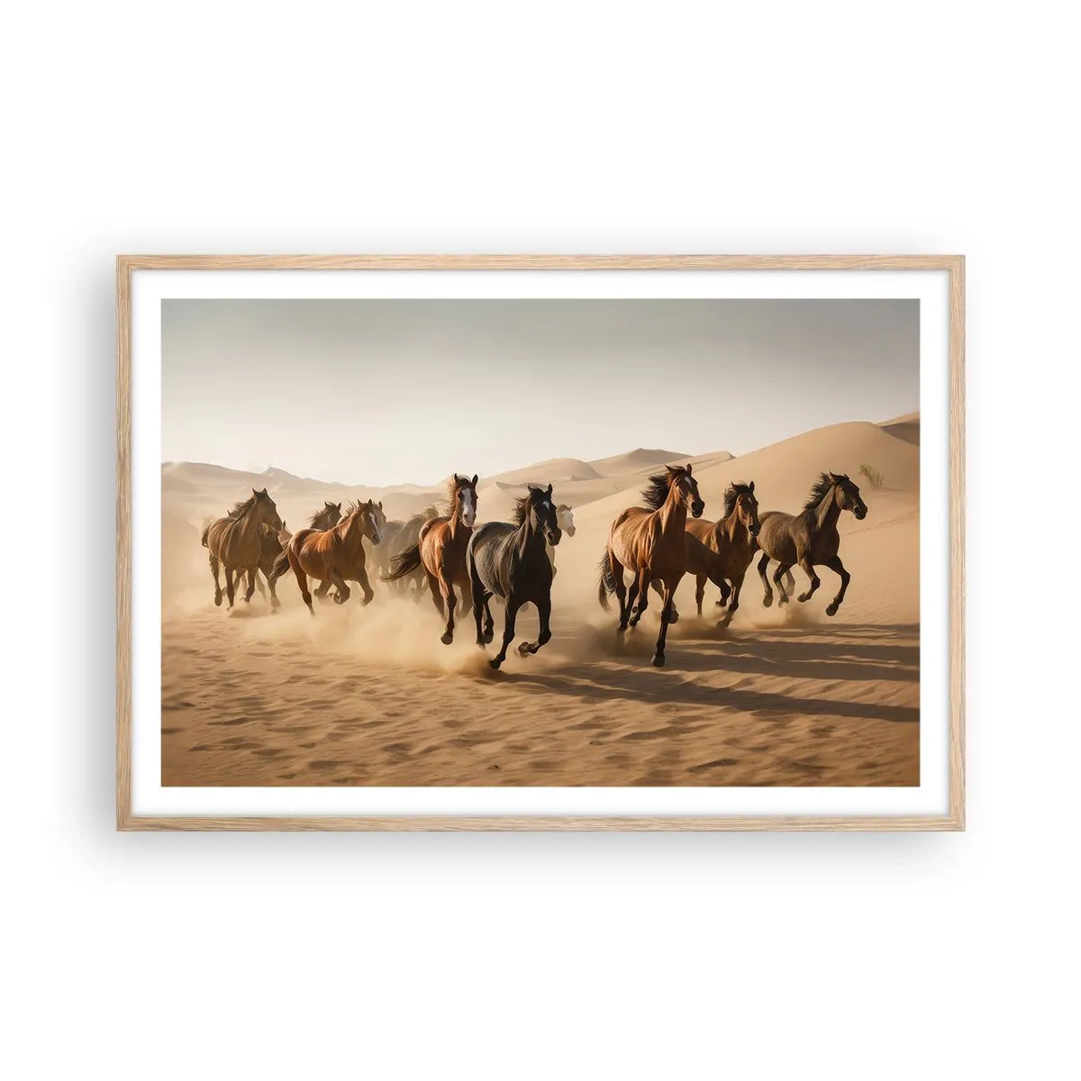 Affiche dans un chêne clair - Poster - Libre comme le vent - 91x61 cm