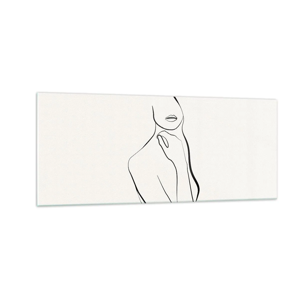 Impression sur verre - Image sur verre - Vague de mélancolie - 100x40 cm