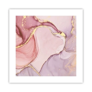 Affiche - Poster - Caresse de couleurs - 40x40 cm