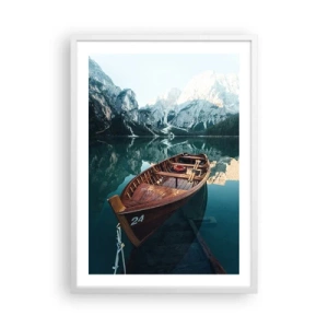 Affiche dans un cadre blanc - Poster - Comme peint sur du verre - 50x70 cm
