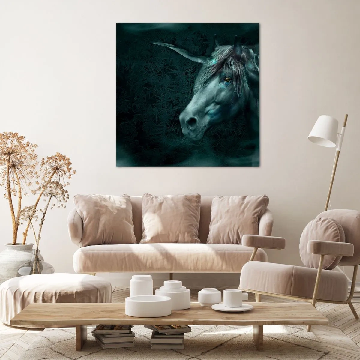 Impression sur toile - Image sur toile - Dans une forêt de conte de fées - 40x40 cm