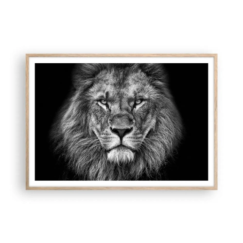 Affiche dans un chêne clair - Poster - En vêtement de sacre - 100x70 cm