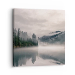 Impression sur toile - Image sur toile - Reflet dans le brouillard - 30x30 cm