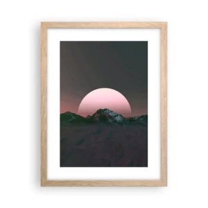 Affiche dans un chêne clair - Poster - Dans une galaxie voisine - 30x40 cm