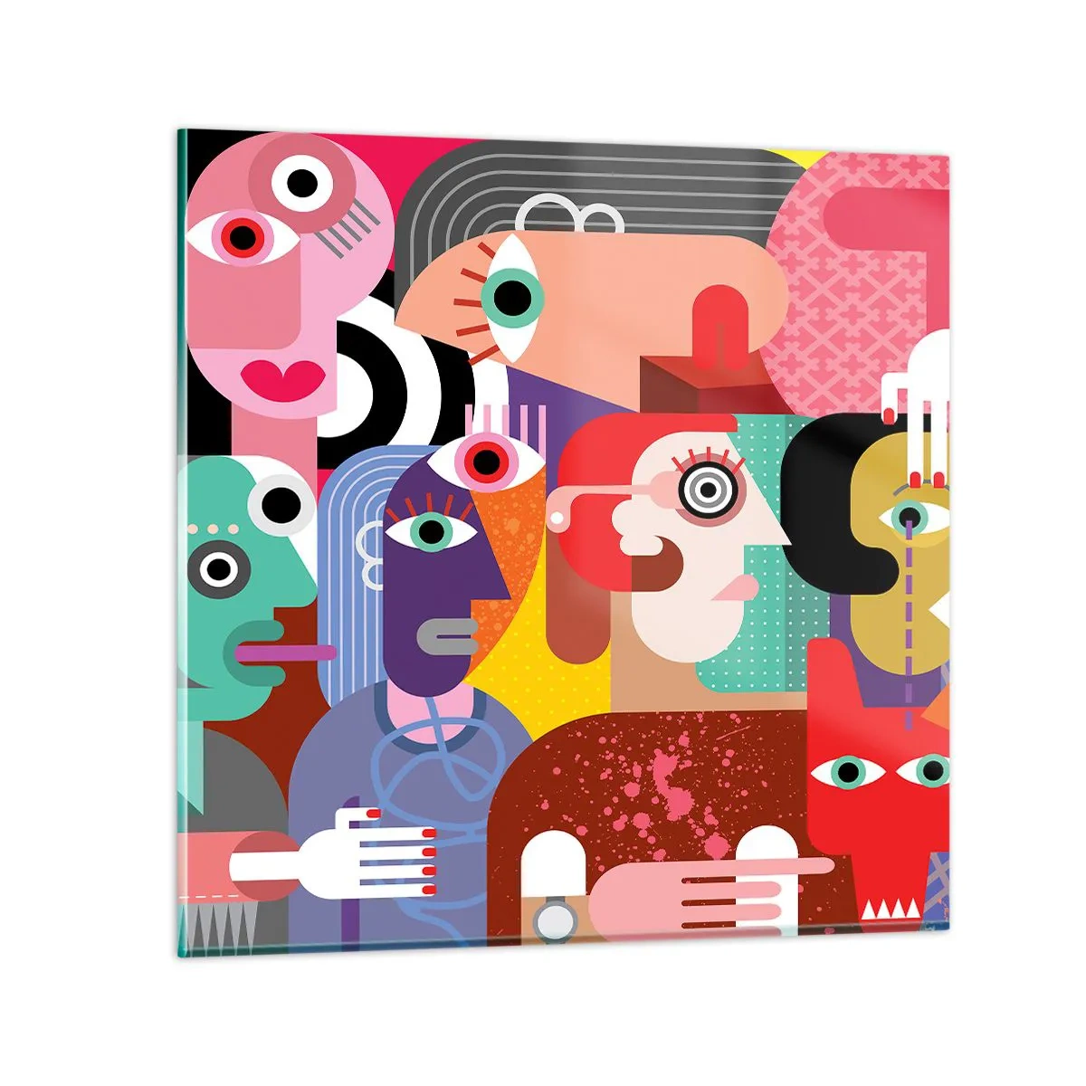 Impression sur verre - Image sur verre - Nous par M. Picasso - 60x60 cm